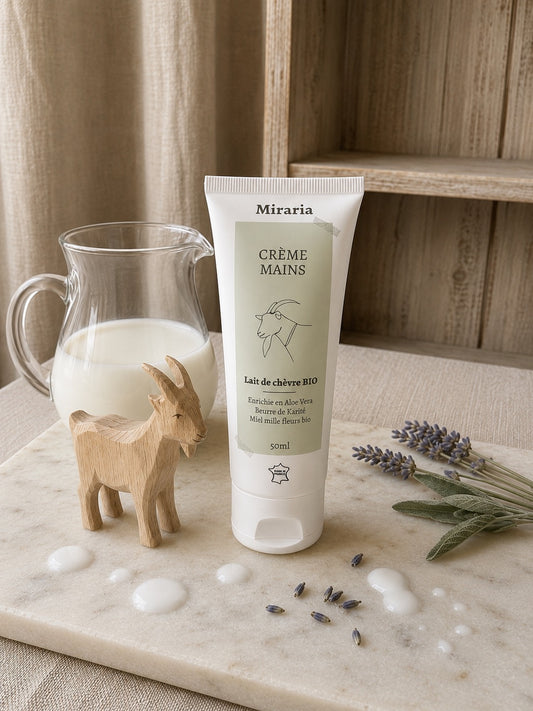 Crème mains au lait de chèvre bio