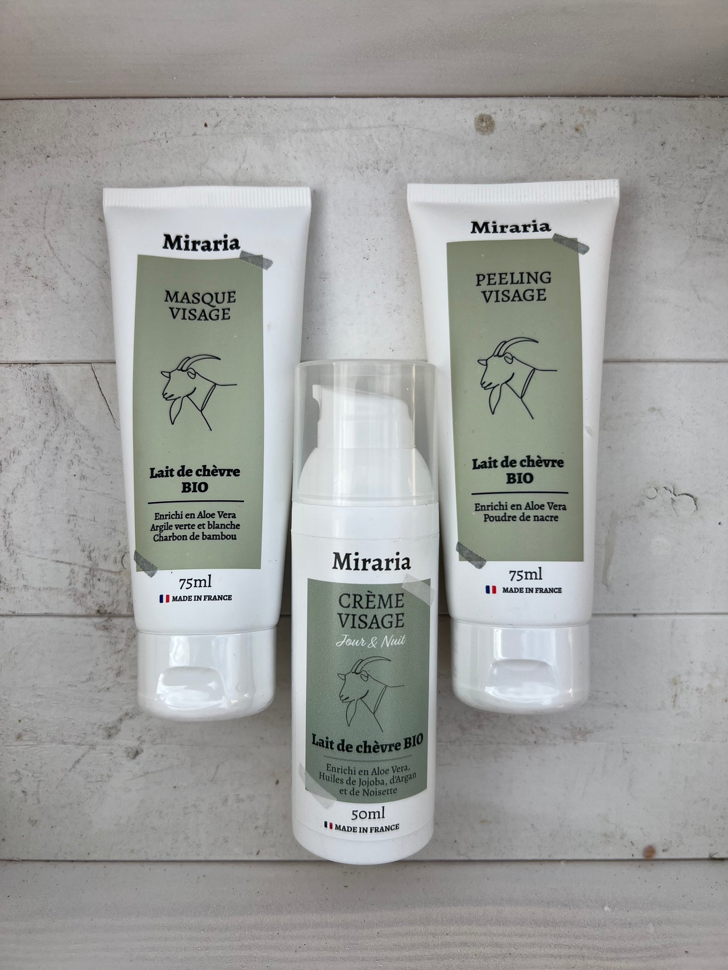Soins pour le visage au lait de chèvre bio made in France