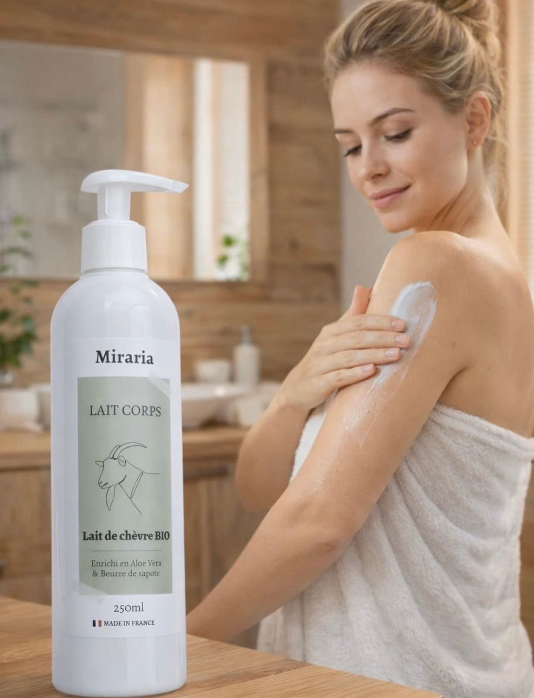 Le lait corps Miraria au lait de chèvre : un soin quotidien pour une peau douce et nourrie