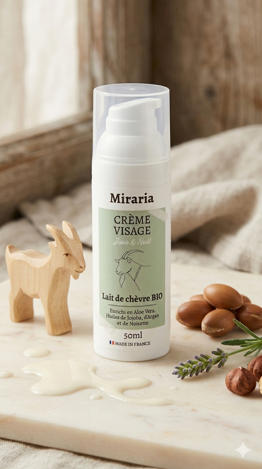 Crème visage - Lait de chèvre BIO